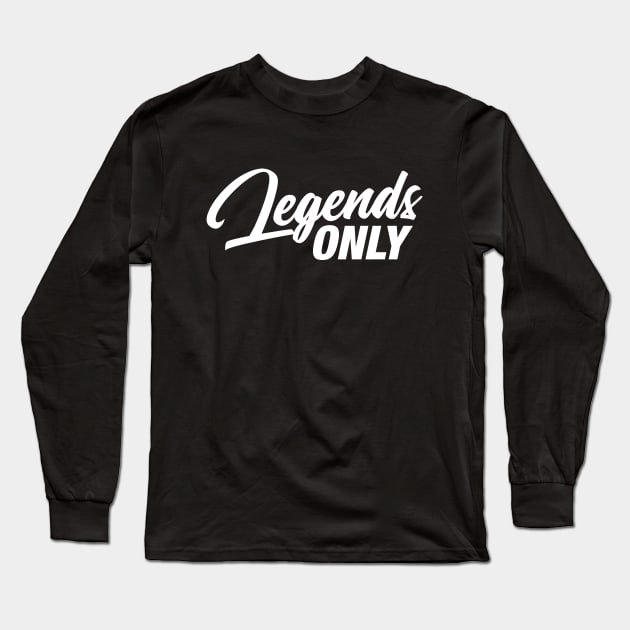 Legends Only Podcast Logo (White) Long Sleeve T-Shirt by Legends Only Podcast